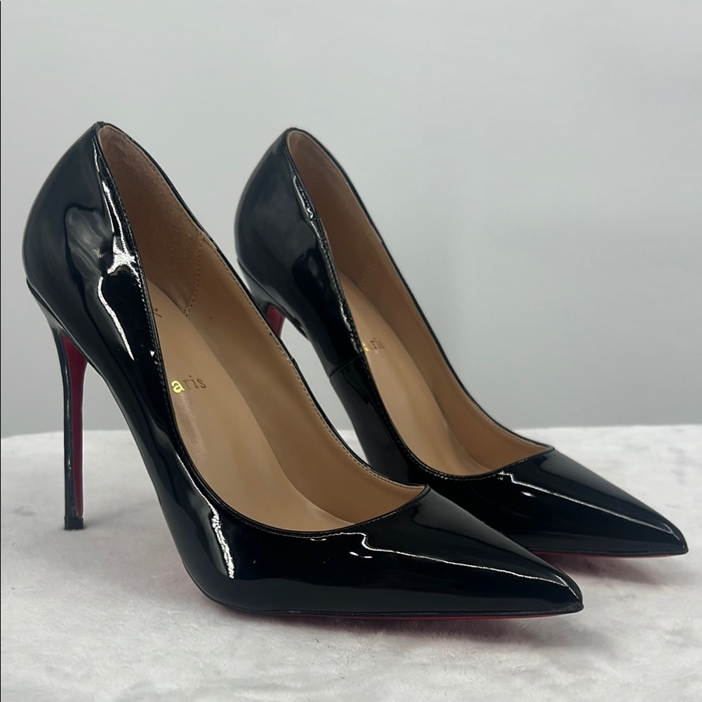 Christian Louboutin Black Patent Leather Heels